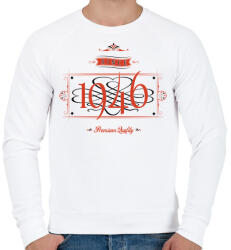 printfashion since-1946-red-black - Férfi pulóver - Fehér (525369)