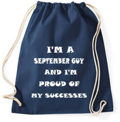 printfashion Szeptemberi vagyok és büszke vagyok a sikereimre - Sportzsák, Tornazsák - Sötétkék (1413691)
