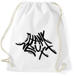 printfashion Thank U Next - Sportzsák, Tornazsák - Fehér (3172695)