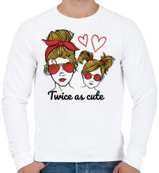 printfashion Anyja lánya - Férfi pulóver - Fehér (11710593)