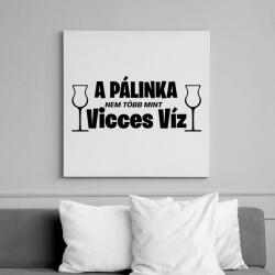 printfashion A pálinka vicces víz - Vászonkép - Fehér (13710856)