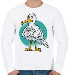 printfashion Sirály - Férfi pulóver - Fehér (9175289)