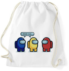 printfashion Among us kinda SUS - Sportzsák, Tornazsák - Fehér (4184032)
