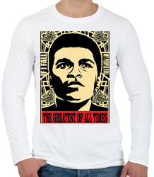 printfashion Muhammad Ali - Férfi hosszú ujjú póló - Fehér (16835617)