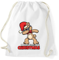 printfashion MERRY FUCKING CHRISTMAS - Sportzsák, Tornazsák - Fehér (10825840)