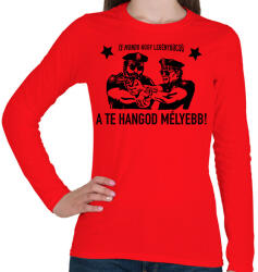 printfashion Legénybúcsú sztárok - Női hosszú ujjú póló - Piros (2619482)