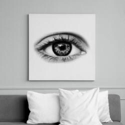 printfashion Halftone eye - Vászonkép - Fehér (15895539)