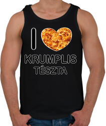 printfashion I love Krumplis tészta - Férfi atléta - Fekete (11666309)