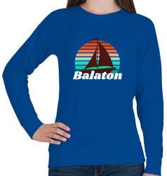 printfashion Balatoni vitorlás - Női pulóver - Királykék (9975373)