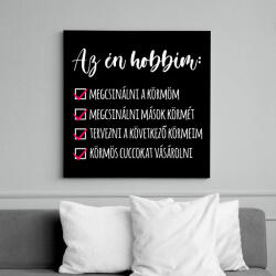 printfashion Műköröm - Vászonkép - Fekete (6660581)