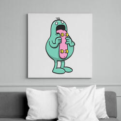 printfashion Nyelves - Vászonkép - Fehér (6630310)