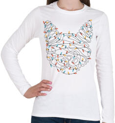printfashion Égősor cica - Női hosszú ujjú póló - Fehér (5628158)