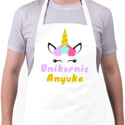 printfashion Unikornis Anyuka - Kötény - Fehér (4911117)