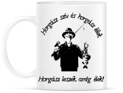 printfashion horgász szív - Bögre - Fehér (1378028)