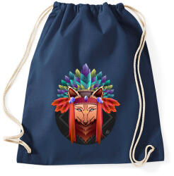 printfashion Indián róka - Sportzsák, Tornazsák - Sötétkék (4220248)