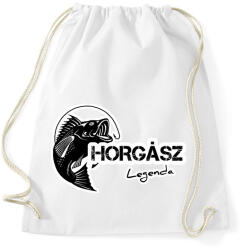 printfashion Horgász legenda - Sportzsák, Tornazsák - Fehér (5992653)
