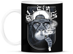 printfashion Cigis majom - Bögre - Fekete (1065770)