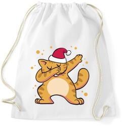 printfashion Macska dab - Sportzsák, Tornazsák - Fehér (15143417)