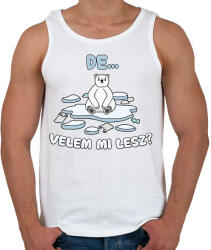 printfashion Velem mi lesz? - Férfi atléta - Fehér (13712570)