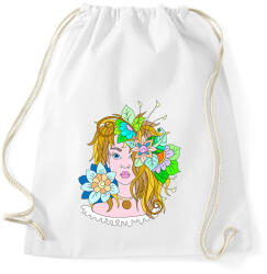 printfashion Virágtündér - Sportzsák, Tornazsák - Fehér (6080332)