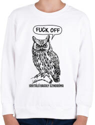printfashion Irritáló bagoly szindróma - Gyerek pulóver - Fehér (1305689)