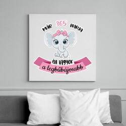 printfashion A legbűbájosabb - "x" napja - Vászonkép - Fehér (8097673)