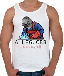 printfashion A legjobb hegesztő - Férfi atléta - Fehér (6394182)