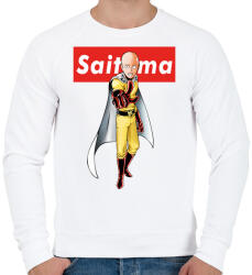 printfashion Saitama - Férfi pulóver - Fehér (5416279)