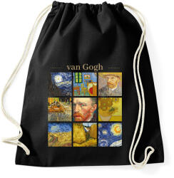 printfashion Van Gogh - részletek - Sportzsák, Tornazsák - Fekete (11898565)