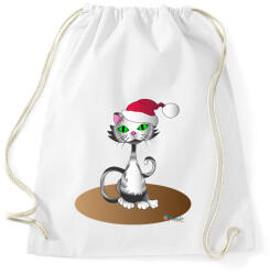 printfashion Télapócic - Sportzsák, Tornazsák - Fehér (454817)