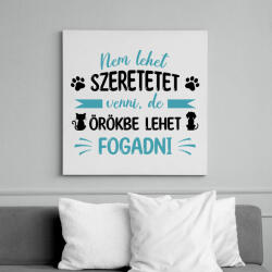 printfashion Nem lehet szeretetet venni - Vászonkép - Fehér (13562291)