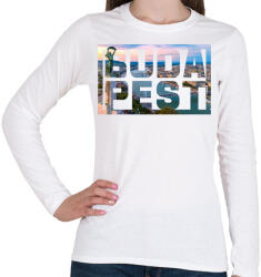 printfashion Budapest 4 - Női hosszú ujjú póló - Fehér (12348428)