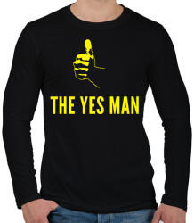 printfashion THE YES MAN - Férfi hosszú ujjú póló - Fekete (1523673)