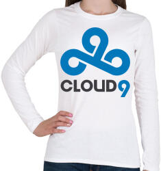 printfashion Cloud9 logo - Női hosszú ujjú póló - Fehér (1735400)