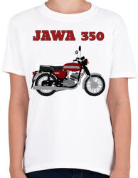 printfashion Jawa 350 - Gyerek póló - Fehér (2934598)