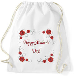 printfashion Happy Mothers Day - Sportzsák, Tornazsák - Fehér (4702472)