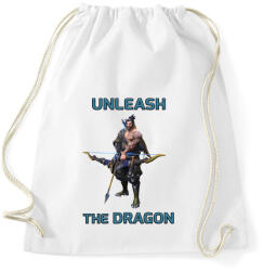 printfashion Hanzo - Unleash the Dragon - Sportzsák, Tornazsák - Fehér (881845)