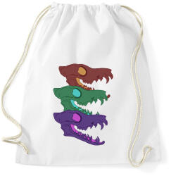 printfashion Sakál koponyák - Sportzsák, Tornazsák - Fehér (16209823)