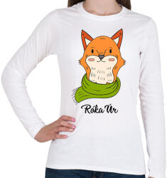 printfashion Róka úr - Női hosszú ujjú póló - Fehér (5803367)