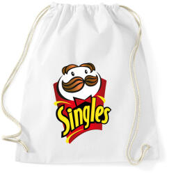 printfashion Singles - szinglik - Pringles paródia - Sportzsák, Tornazsák - Fehér (5654245)