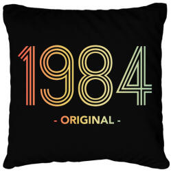 printfashion 1984 - Párnahuzat, Díszpárnahuzat - Fekete (11987411)