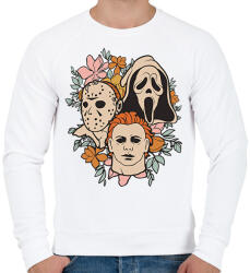 printfashion Halloween Friends - Férfi pulóver - Fehér (16829893)