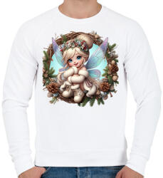printfashion Tündér - Férfi pulóver - Fehér (15334304)