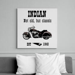 printfashion INDIAN MOTORCYCLE - Vászonkép - Fehér (6629619)