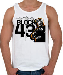 printfashion Ken Block narancs - Férfi atléta - Fehér (12346062)