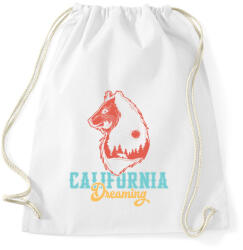 printfashion Medve - California Dreaming - Sportzsák, Tornazsák - Fehér (4924691)