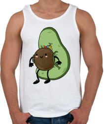 printfashion Hátizsákos avokádó - Férfi atléta - Fehér (3924935)