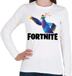 printfashion Budge - fortnite - Női hosszú ujjú póló - Fehér (15730744)