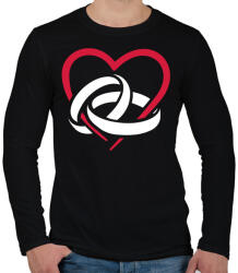 printfashion Eljegyzés - Férfi hosszú ujjú póló - Fekete (5181783)