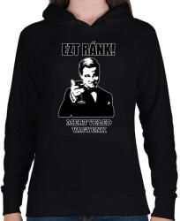 printfashion Ezt ránk! Mert veled vagyunk - Női kapucnis pulóver - Fekete (5214762)